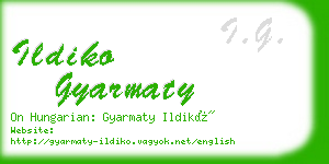 ildiko gyarmaty business card